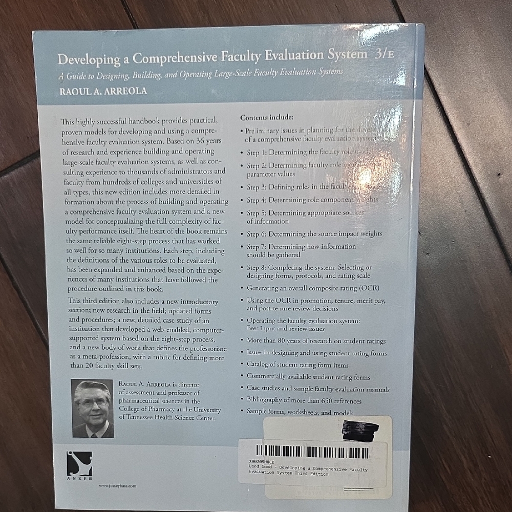 Comprehensive Faculty Evaluation System Book - Picture 2 of 2